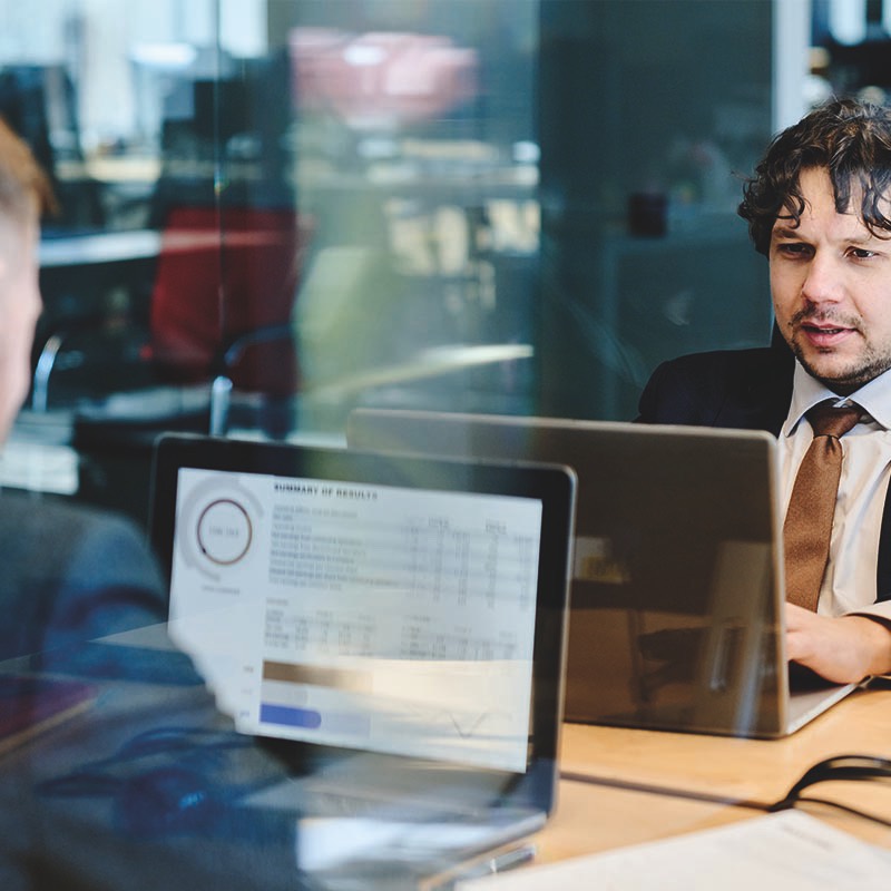 business-people-examining documents