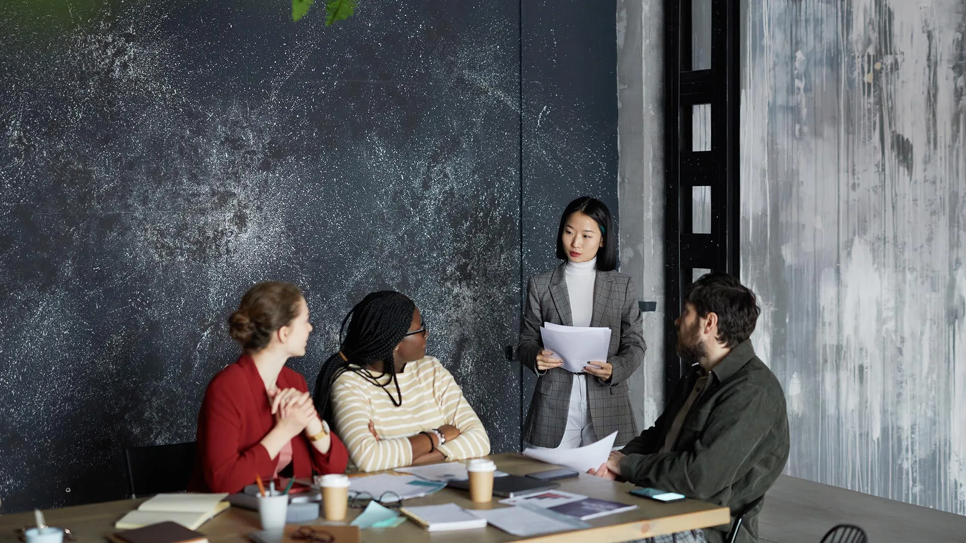 business meeting in modern office